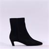 Pedro Anton Felicity Low Heel Ankle Boot - Black Suede